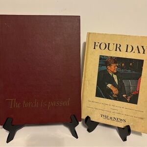 Vintage JFK Book Set. Four Days & The Torch is Passed,  the death of JFK